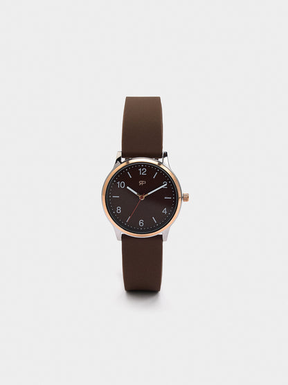 Watch With Silicone Strap