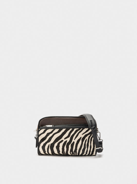 Crossbody Bag With Leather Details