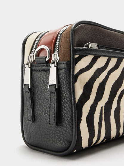 Crossbody Bag With Leather Details