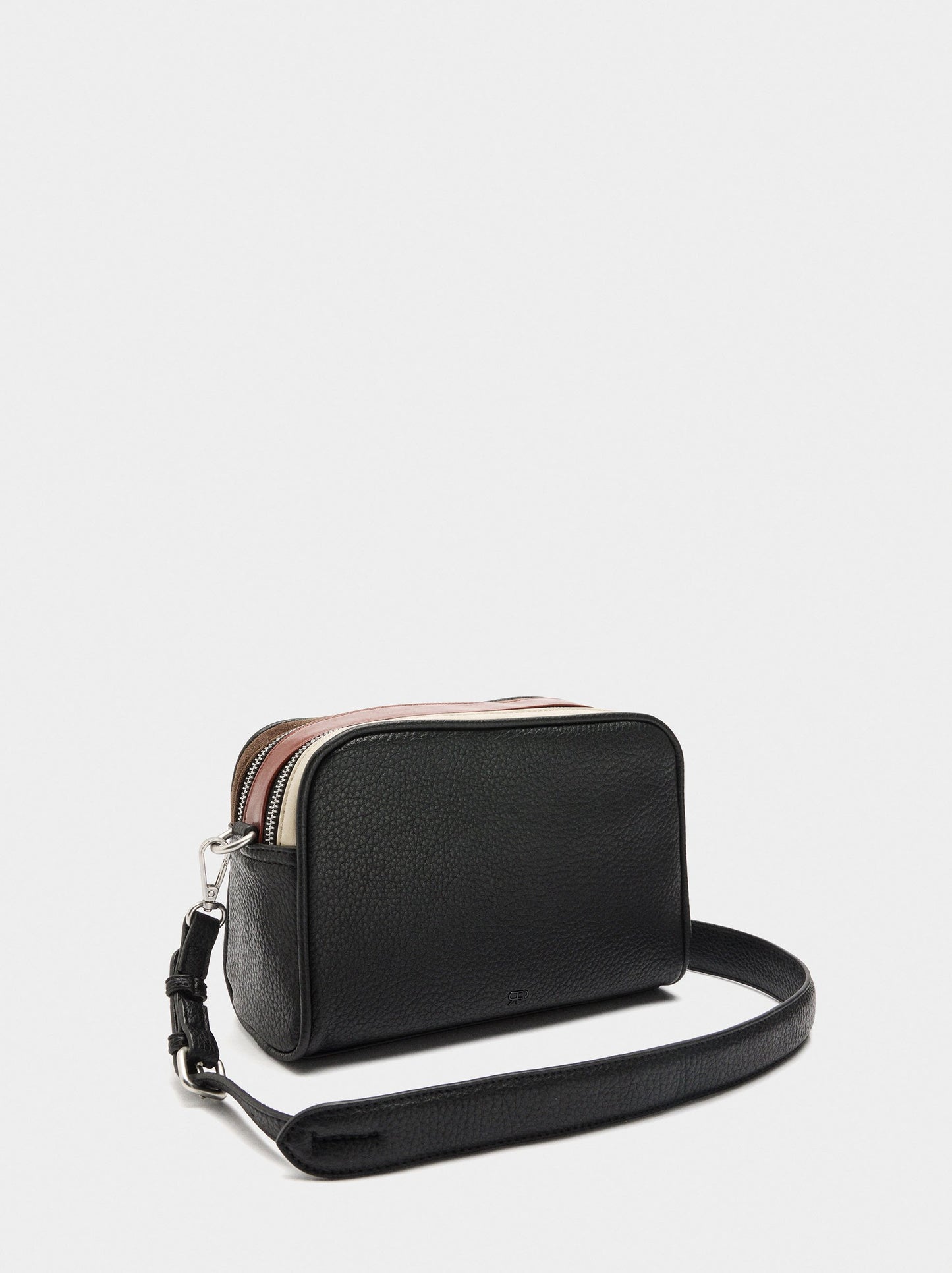 Crossbody Bag With Leather Details