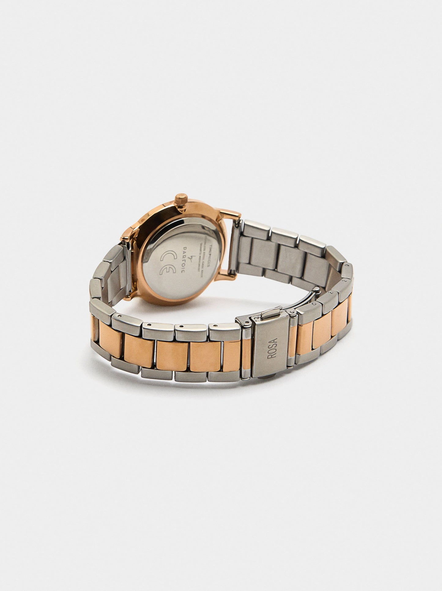 Bicolor Watch With Stainless Steel Bracelet