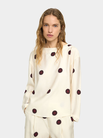 Blouse With Polka Dots
