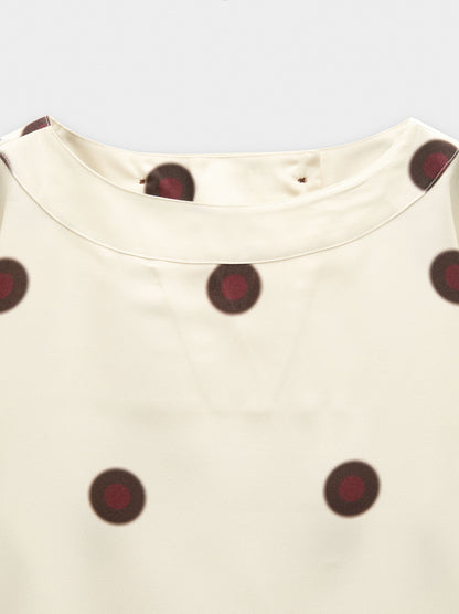 Blouse With Polka Dots