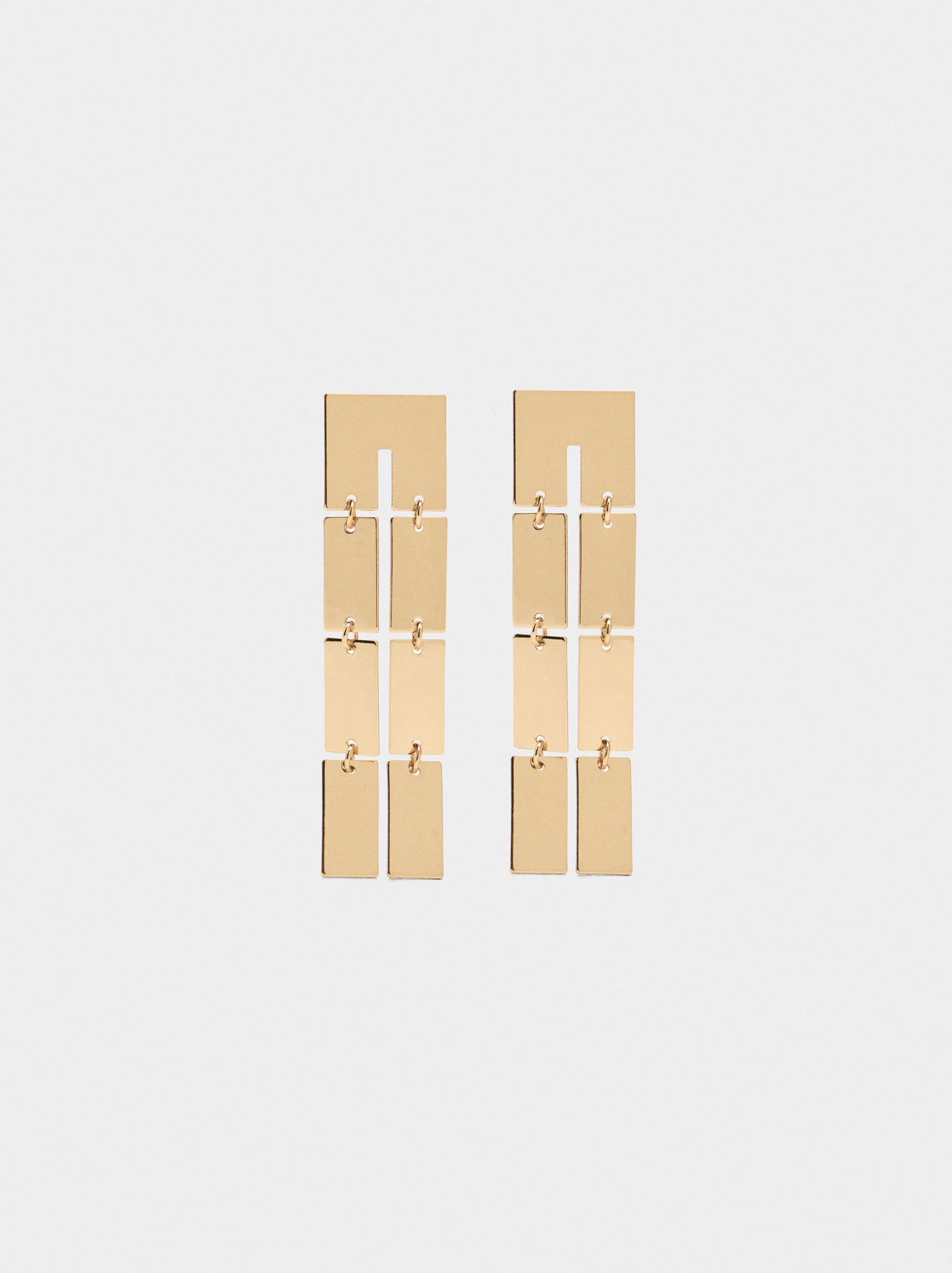 Long Earrings With Double Effect