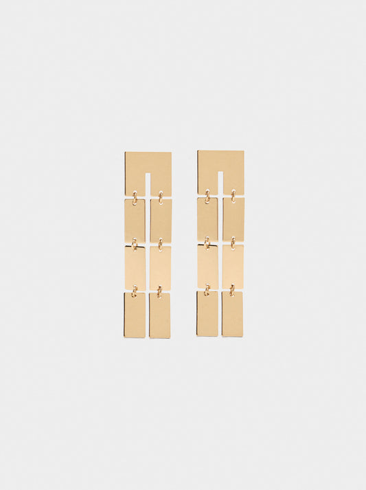 Long Earrings With Double Effect