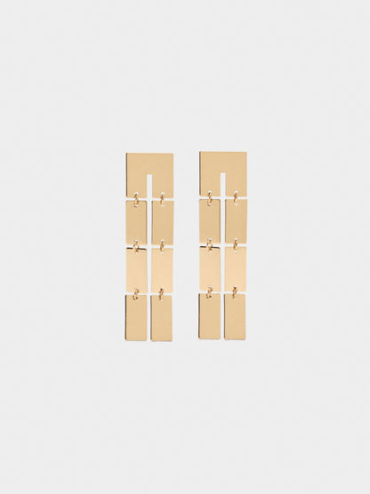 Long Earrings With Double Effect