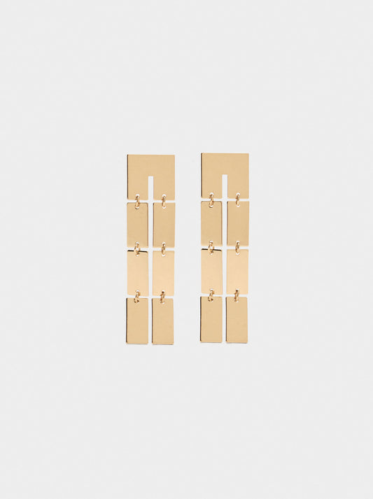 Long Earrings With Double Effect