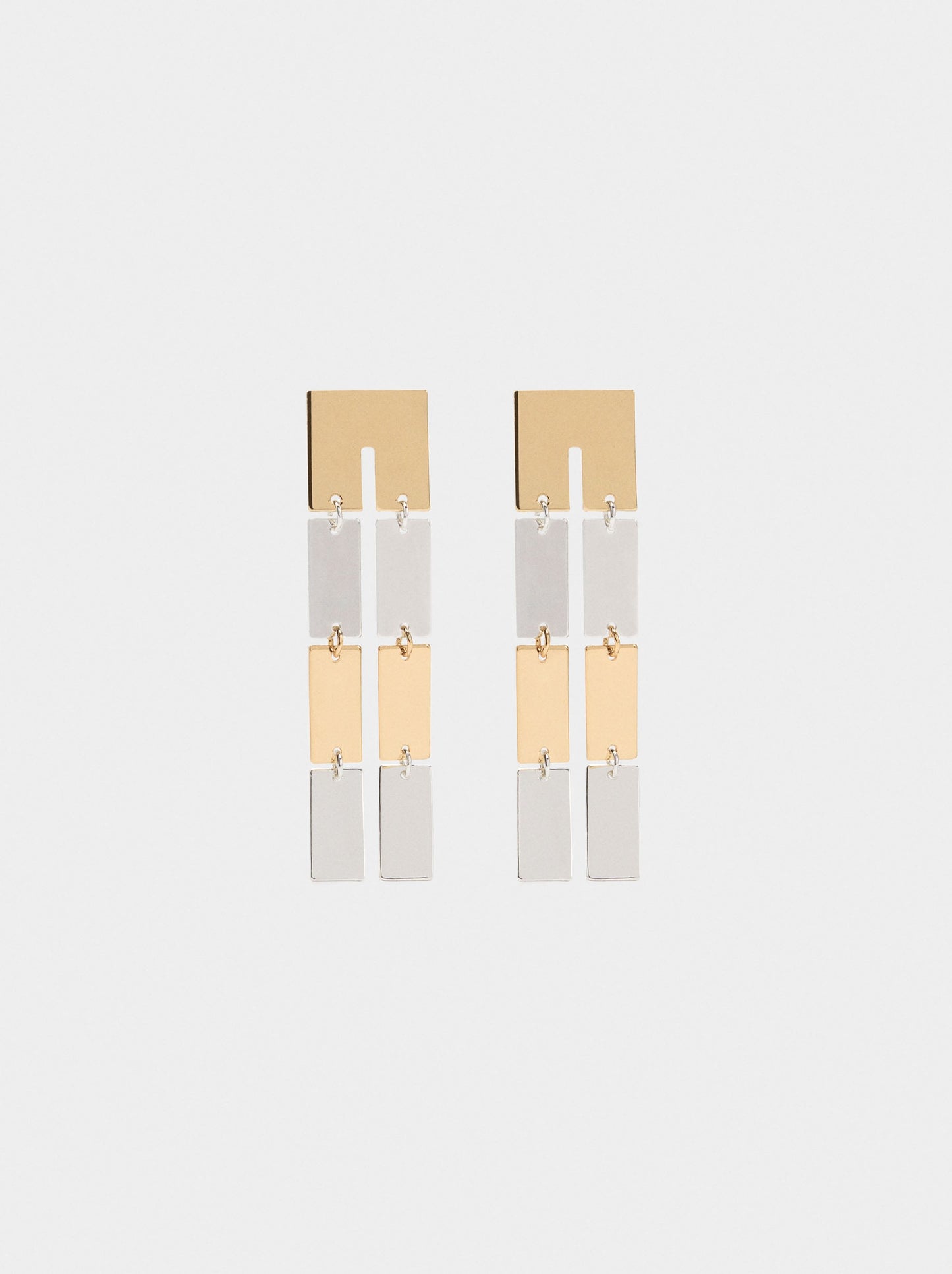 Long Earrings With Double Effect
