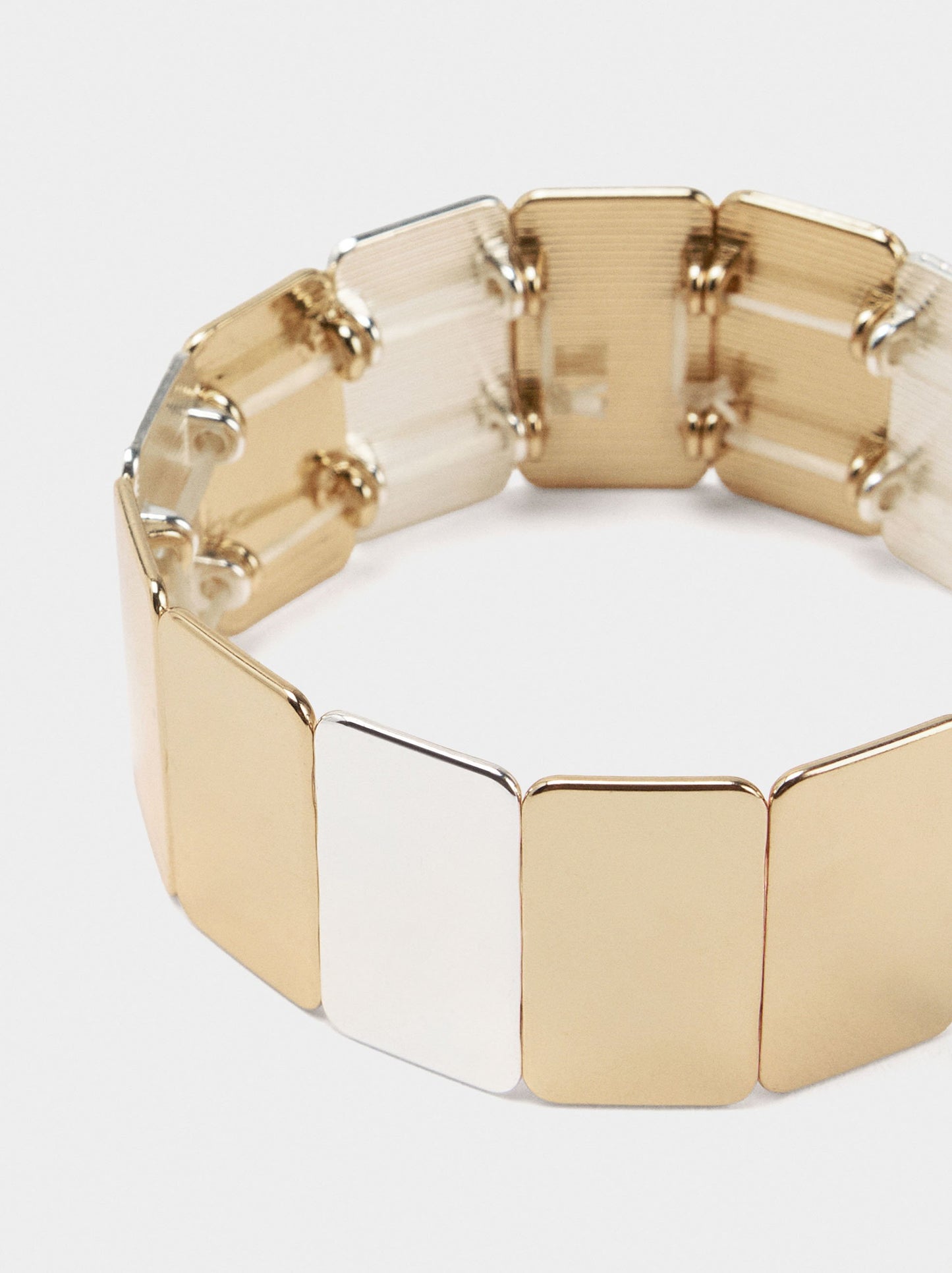 Rectangular Bicolor Elastic Bracelet