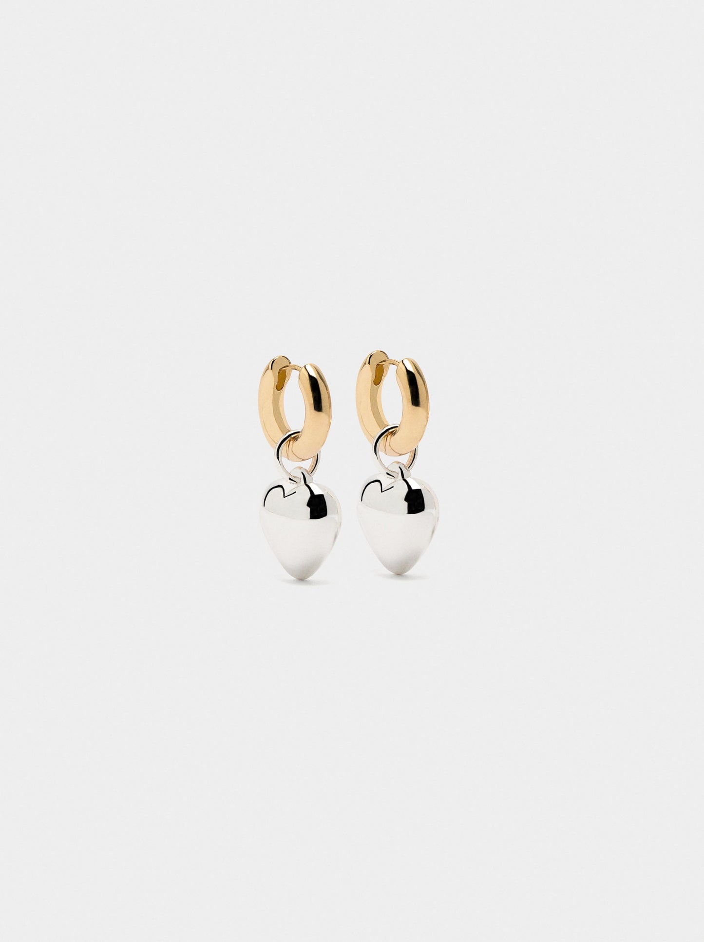 Hoop Earrings With Heart