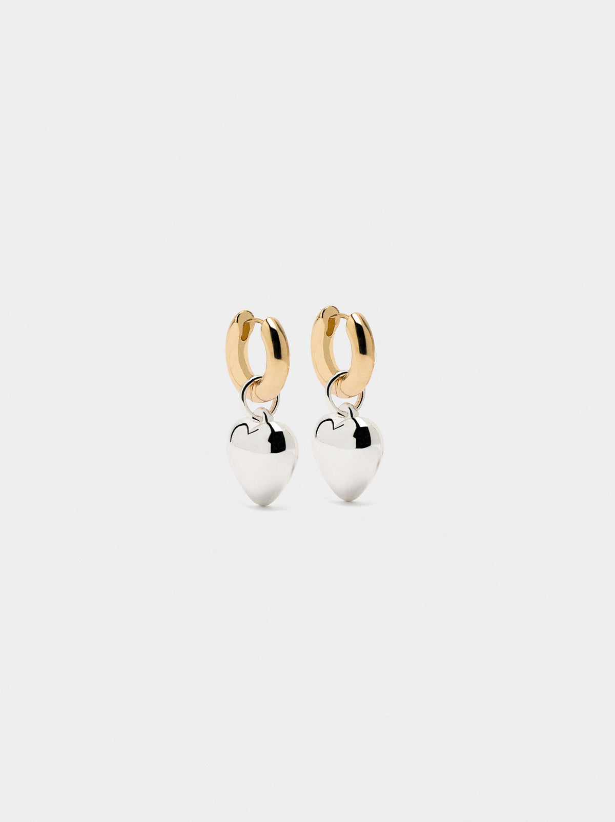 Hoop Earrings With Heart