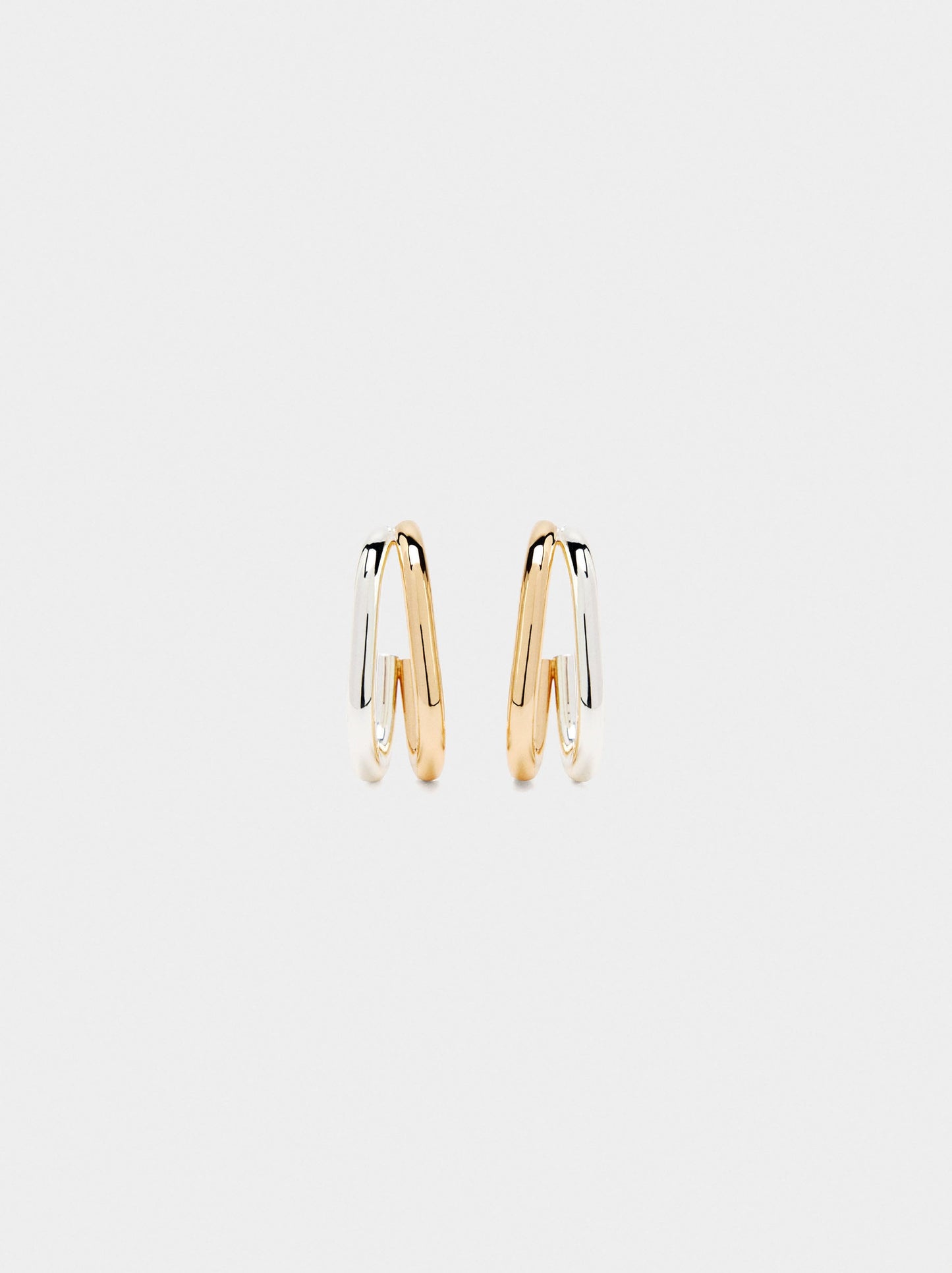 Bicolor Earrings With Double Effect