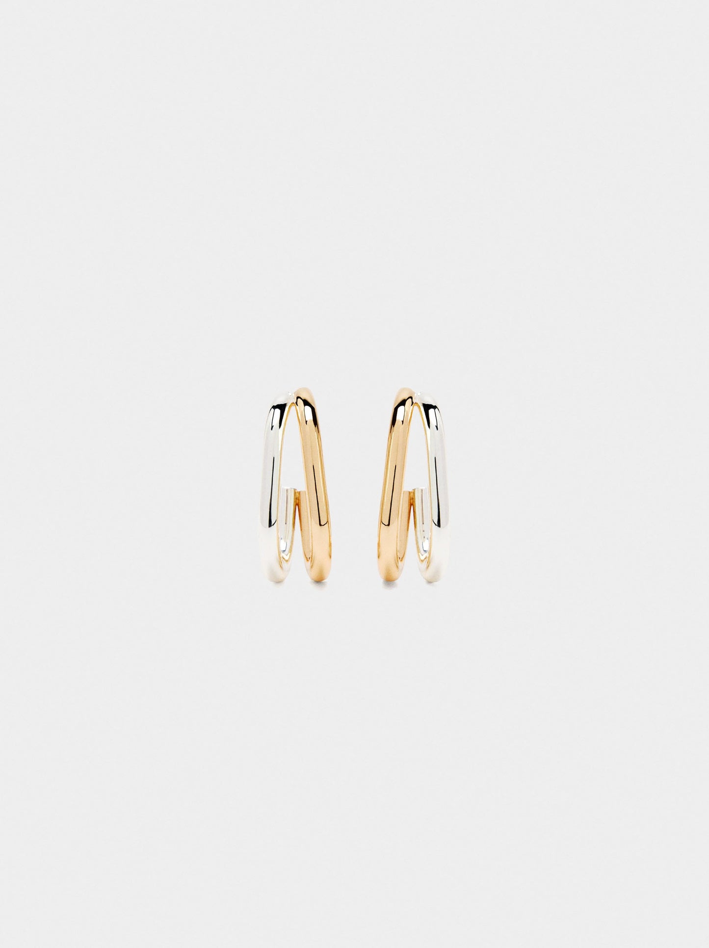 Bicolor Earrings With Double Effect