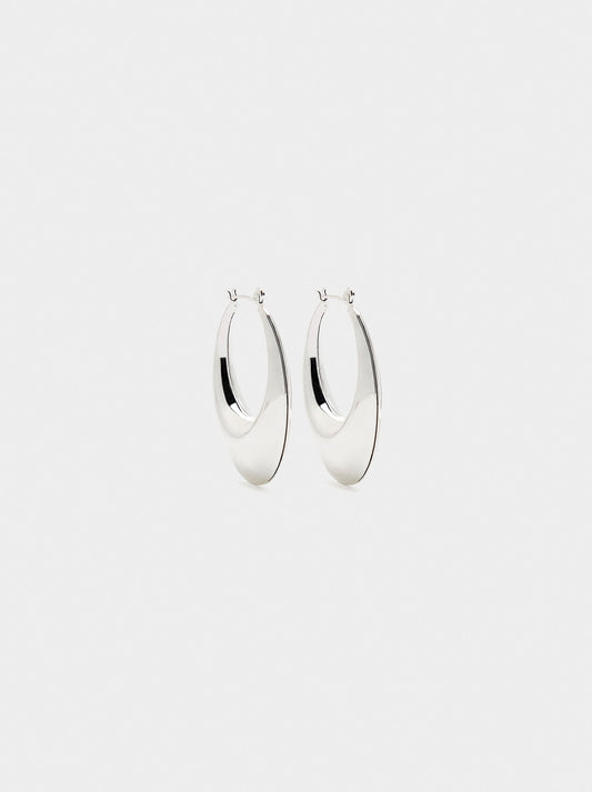 Oval Hoop Earrings