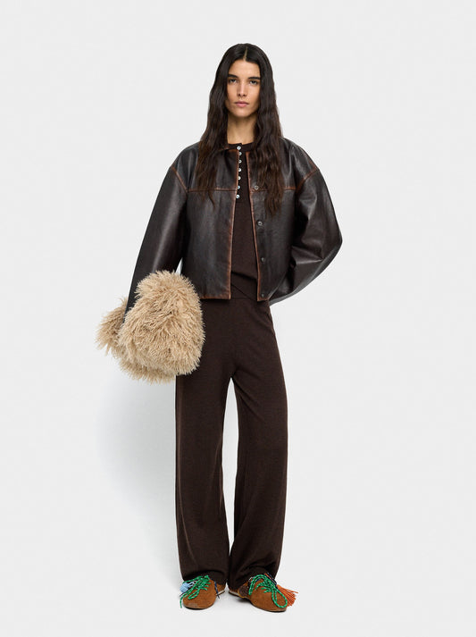 Elastic Waist Knit Pants