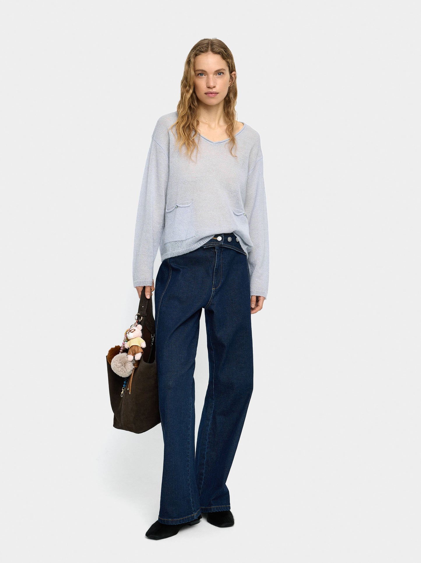 Wool-Blend Sweater With Pockets