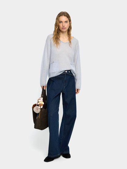 Wool-Blend Sweater With Pockets