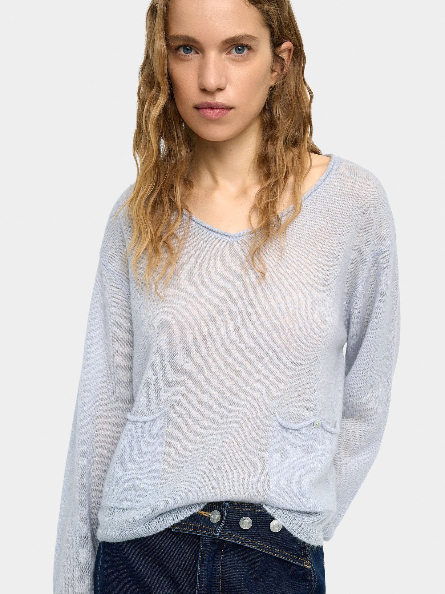 Wool-Blend Sweater With Pockets