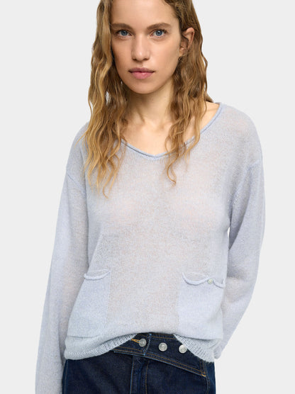 Wool-Blend Sweater With Pockets