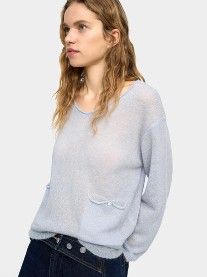 Wool-Blend Sweater With Pockets