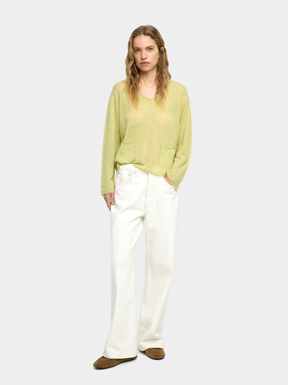 Wool-Blend Sweater With Pockets