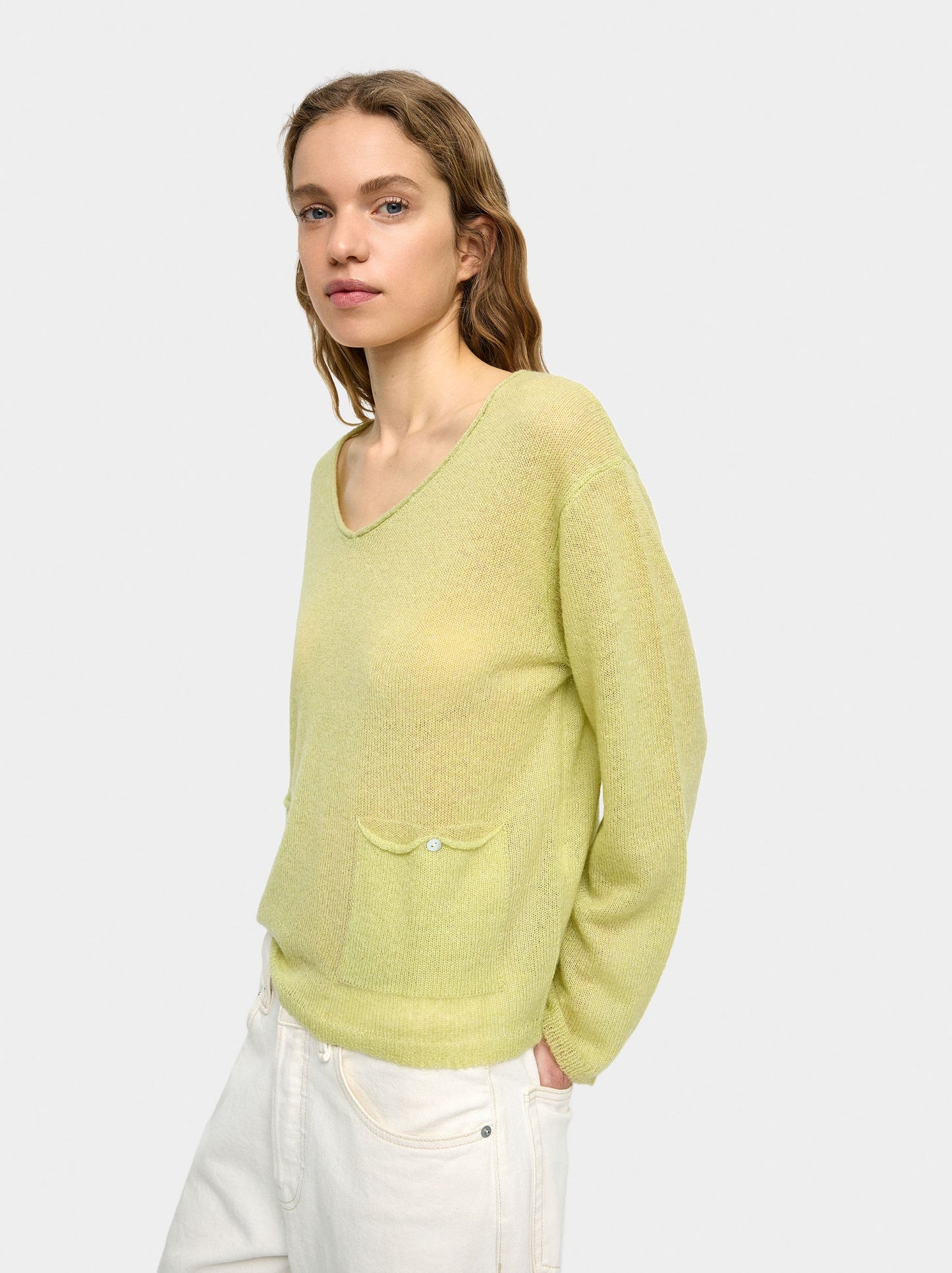 Wool-Blend Sweater With Pockets