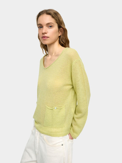 Wool-Blend Sweater With Pockets