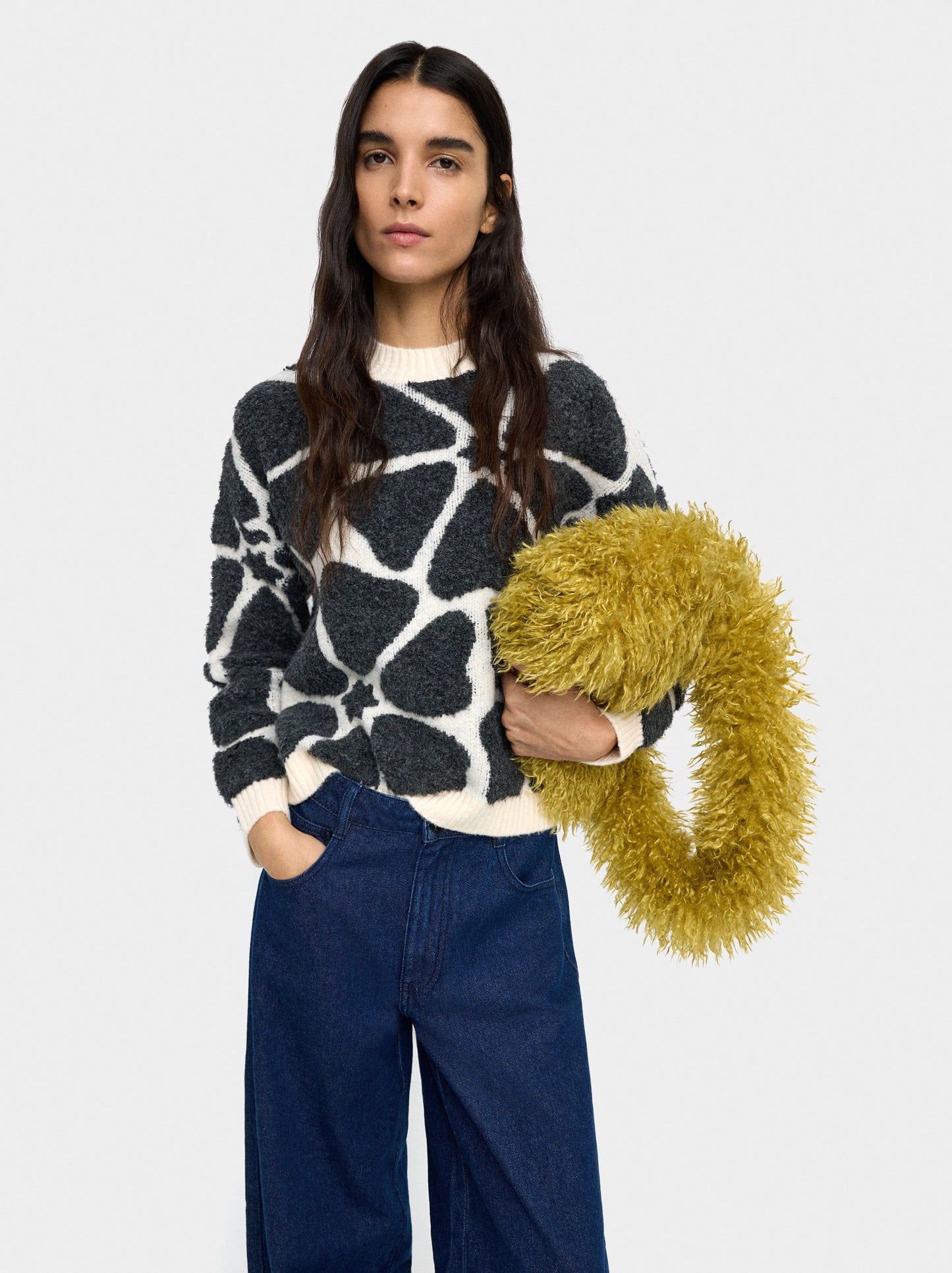 Sweater With Jacquard Knit