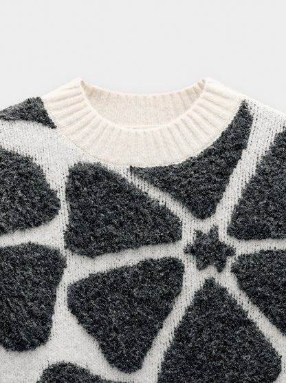 Sweater With Jacquard Knit