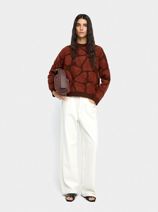 Sweater With Jacquard Knit