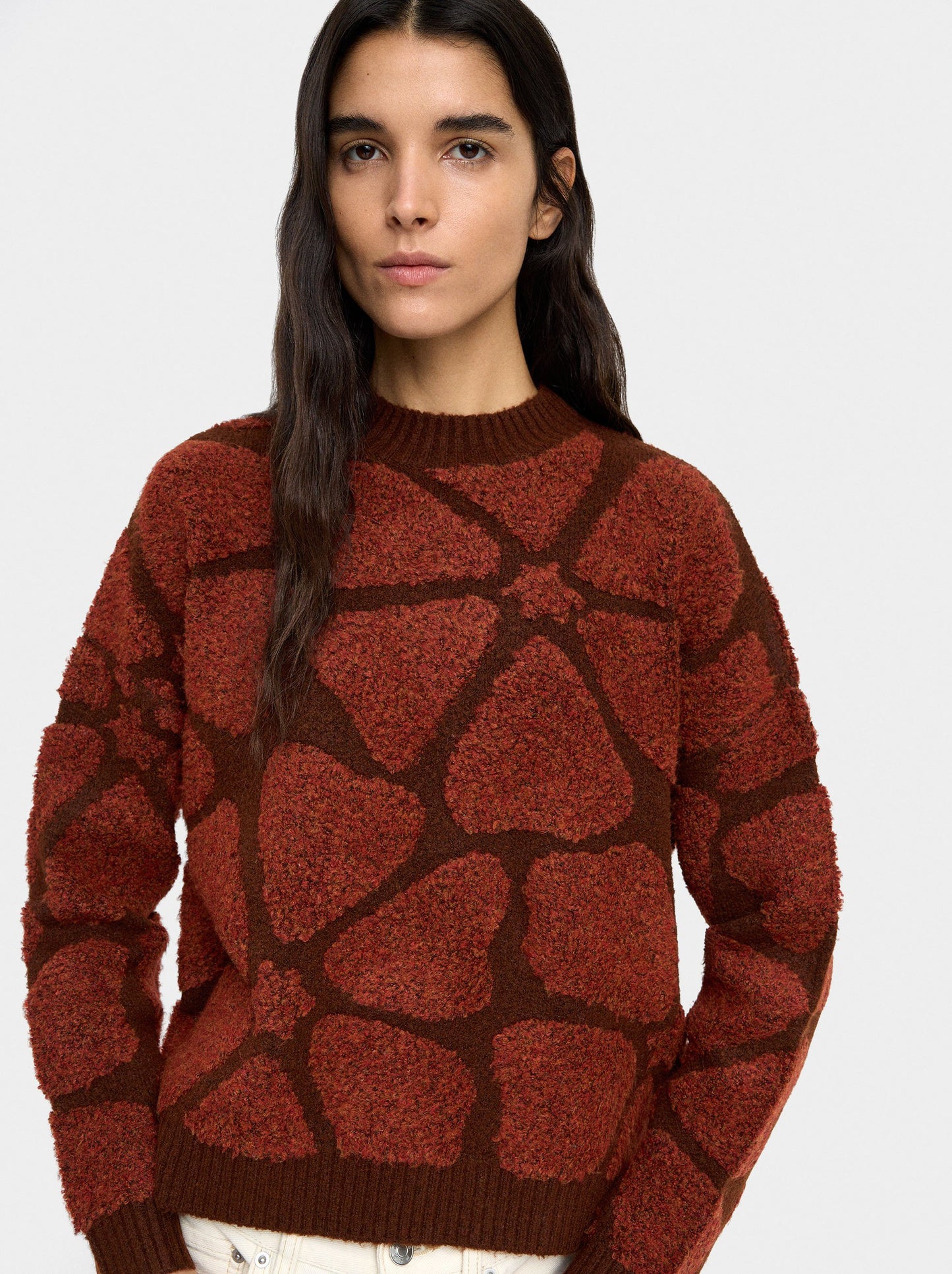 Sweater With Jacquard Knit