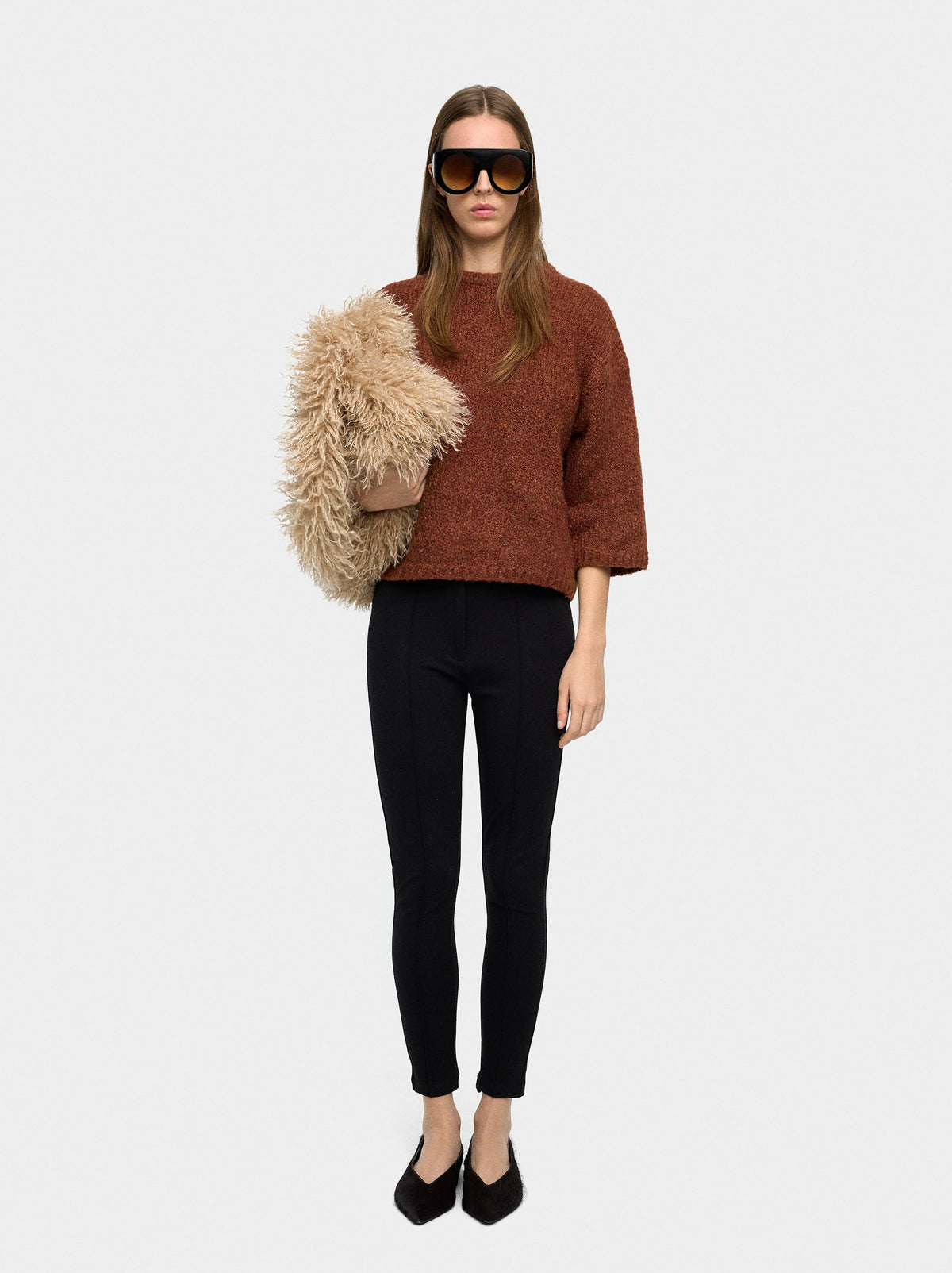Plain Knit Sweater