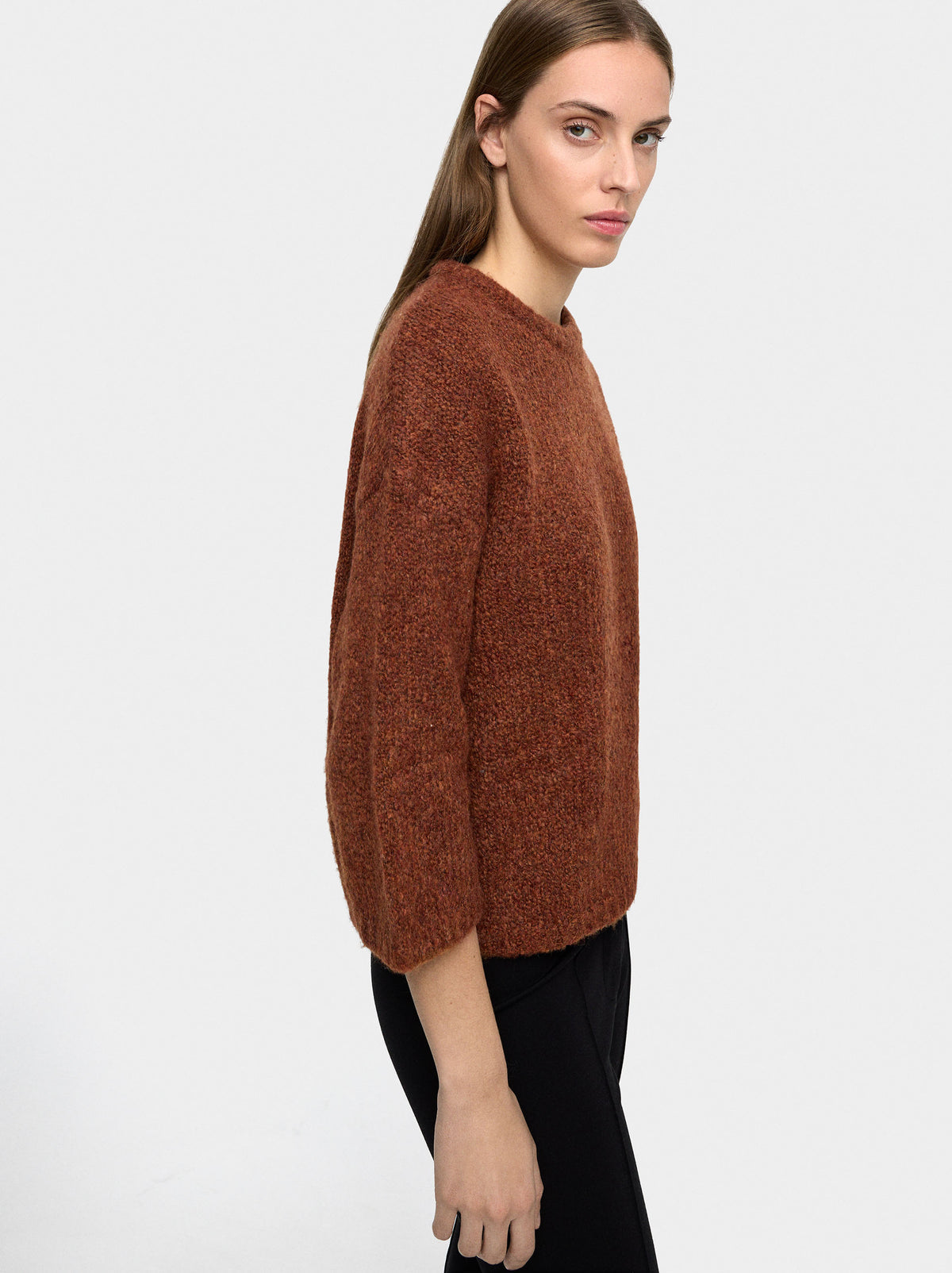 Plain Knit Sweater