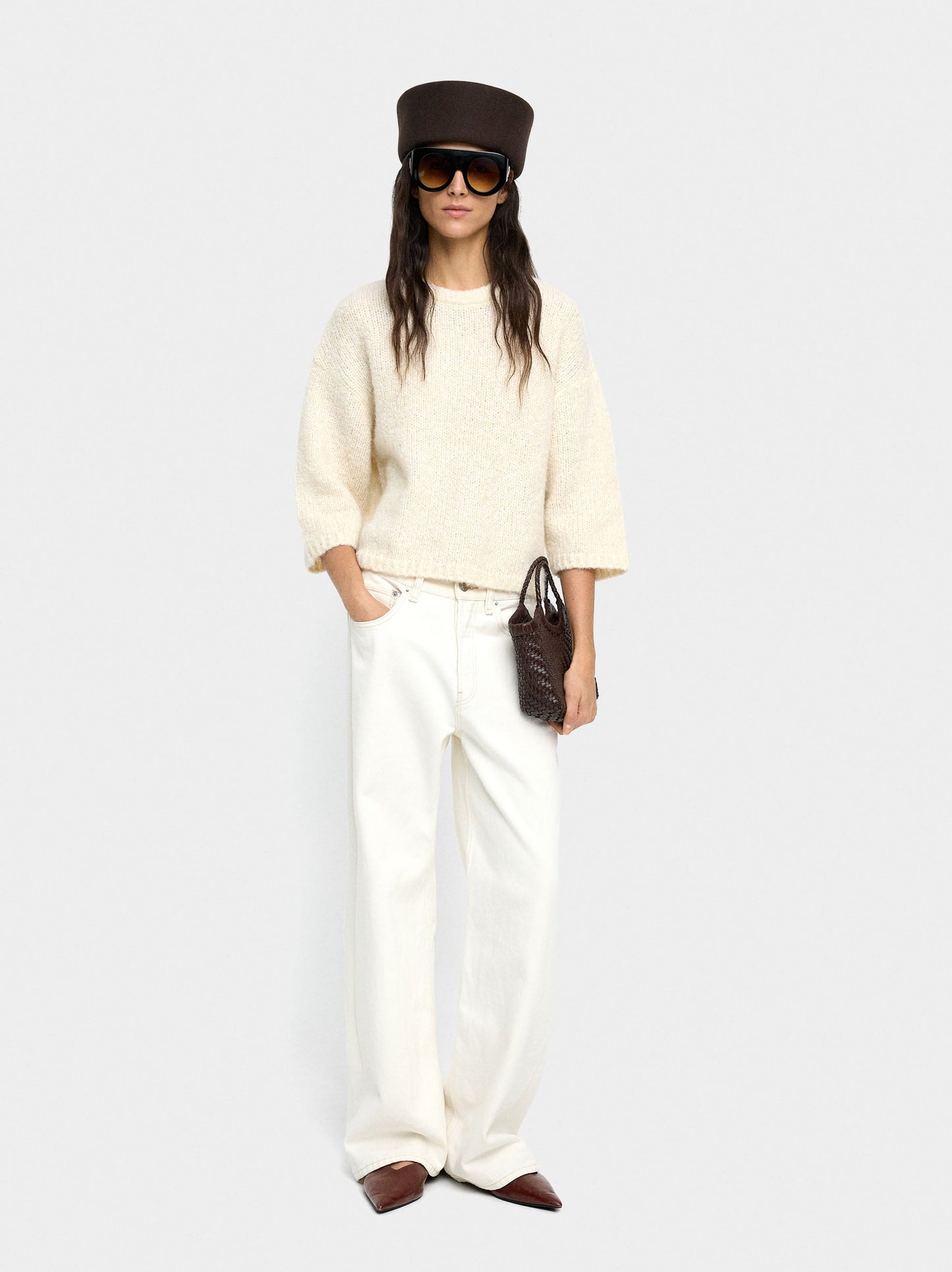 Plain Knit Sweater