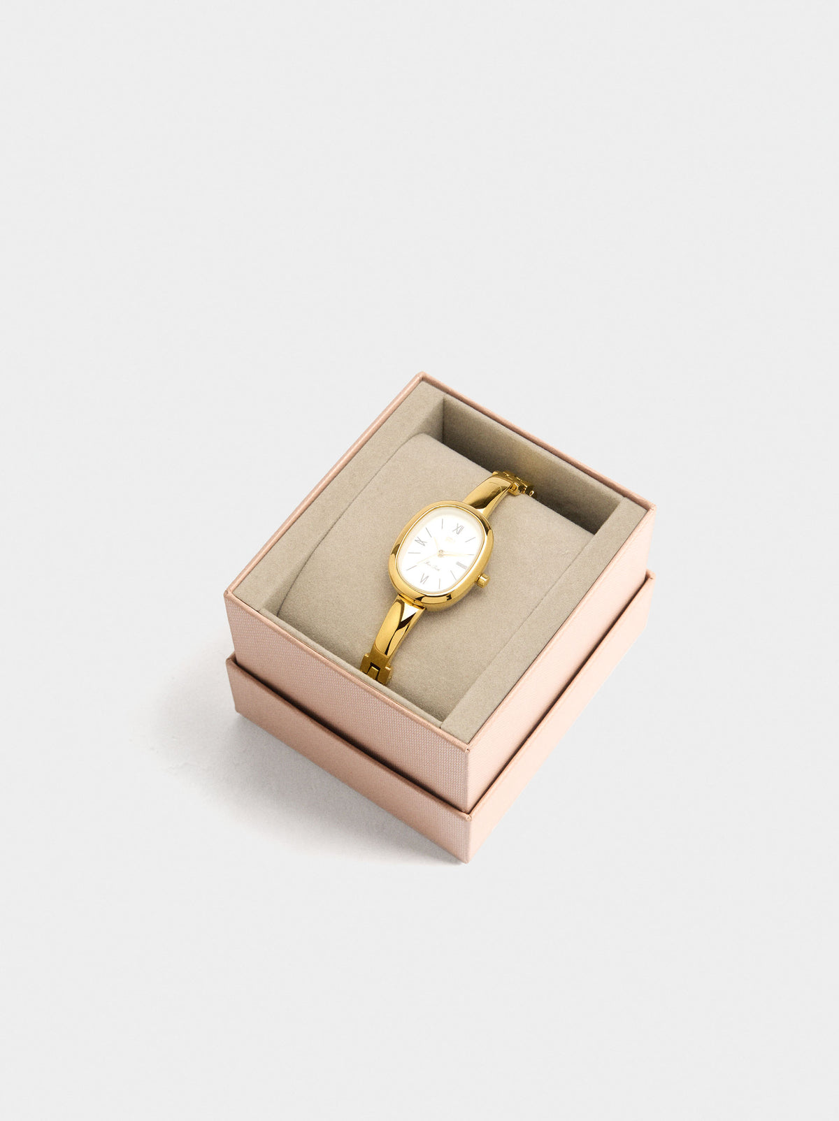Oval Watch With Stainless Steel Bracelet