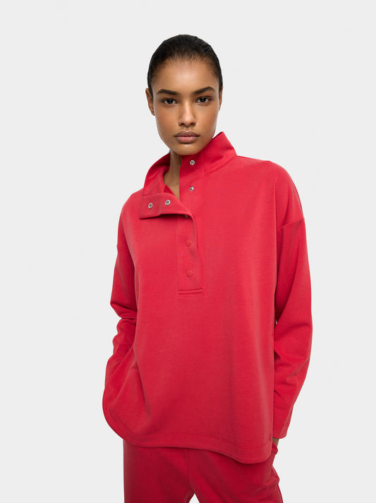 Sweatshirt With Buttons Soft Touch