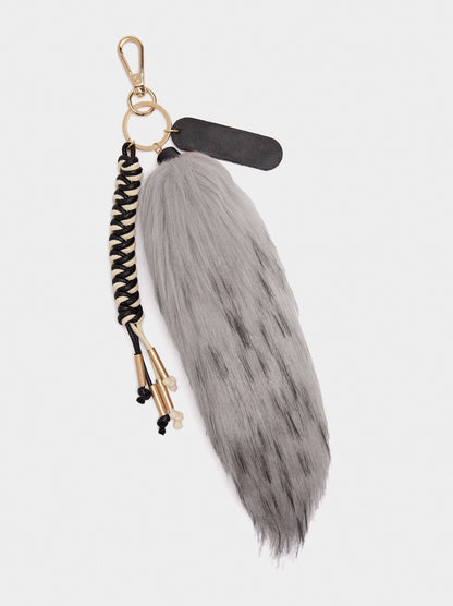 Keychain Charm With Fur Effect