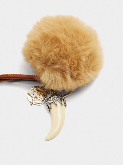 Keychain Charm With Pompom