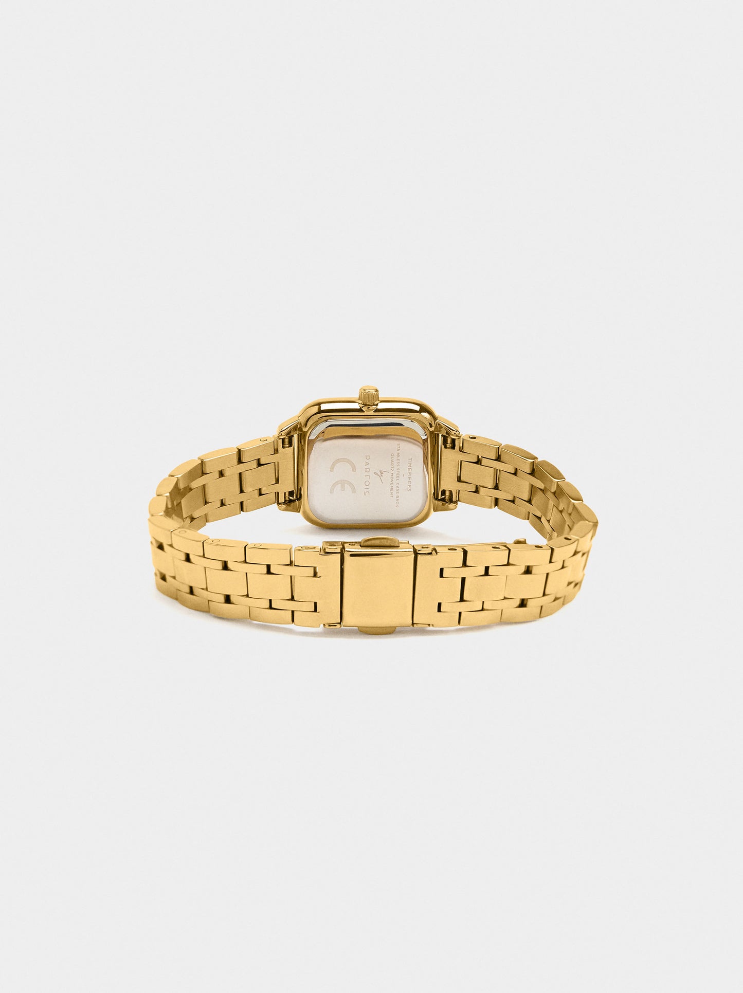 Square Watch With A Stainless Steel Bracelet