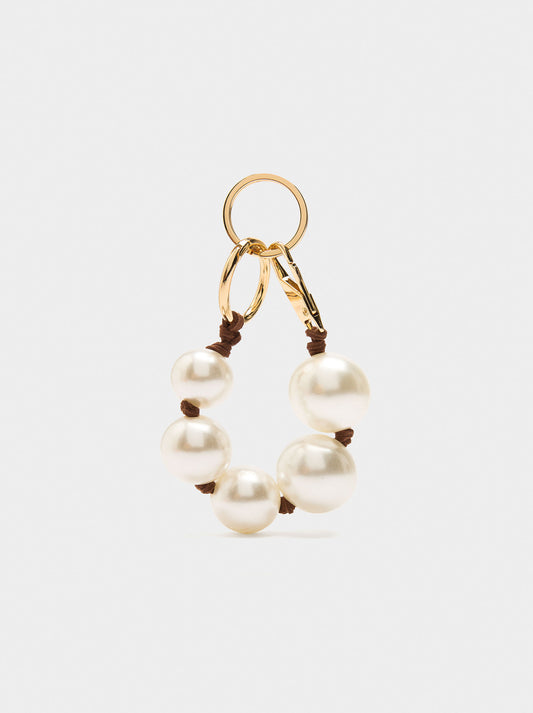 Keychain Charm With Pearls