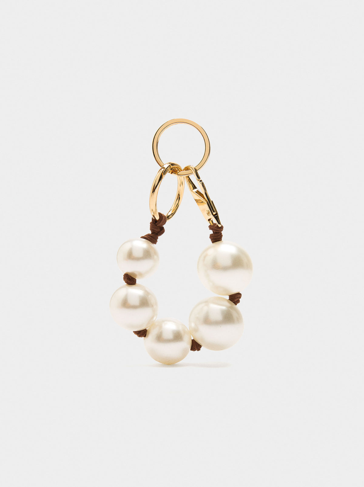 Keychain Charm With Pearls