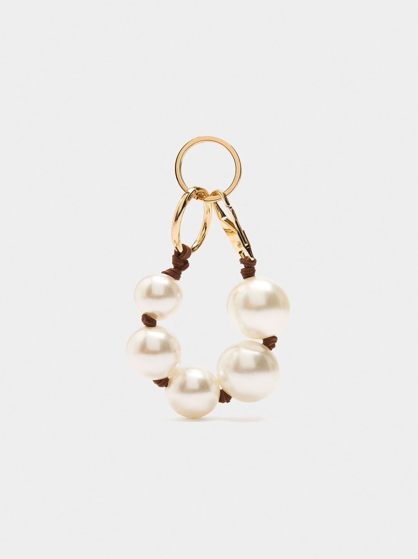 Keychain Charm With Pearls