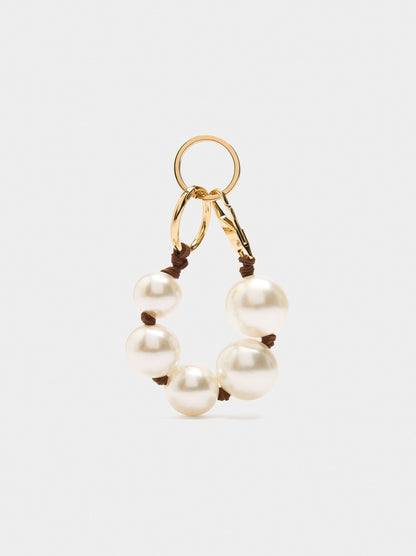 Keychain Charm With Pearls