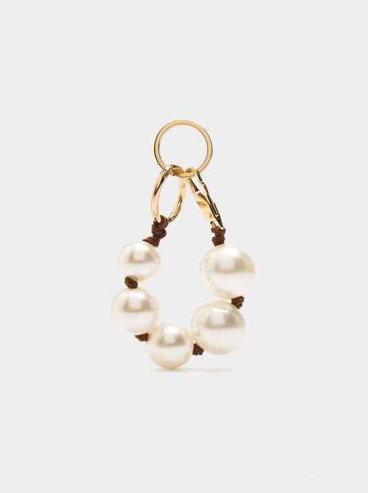 Keychain Charm With Pearls