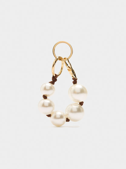 Keychain Charm With Pearls