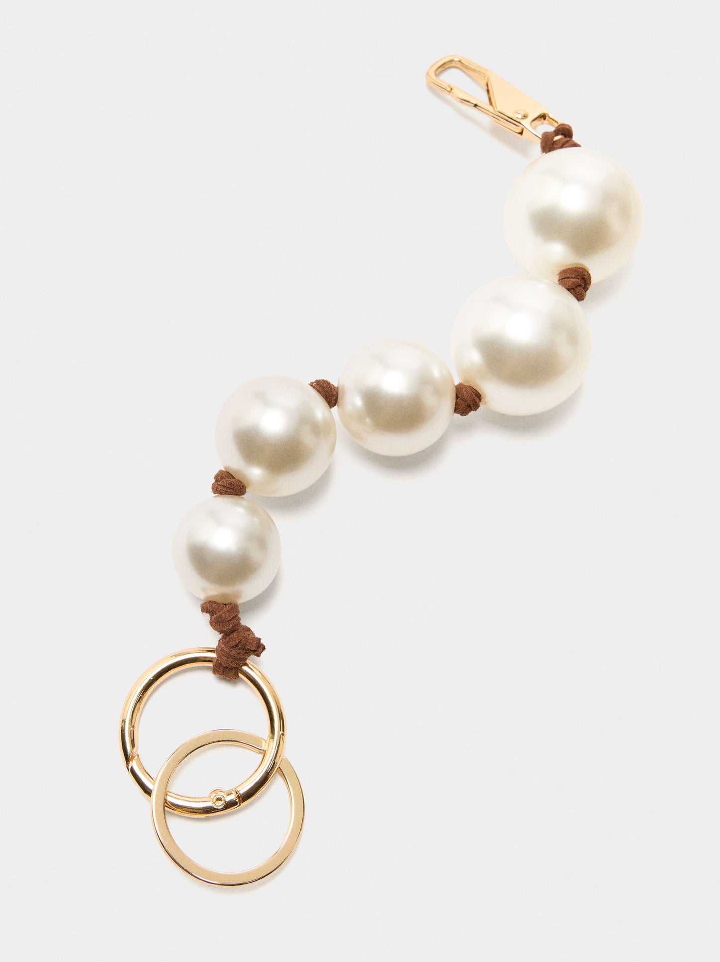 Keychain Charm With Pearls