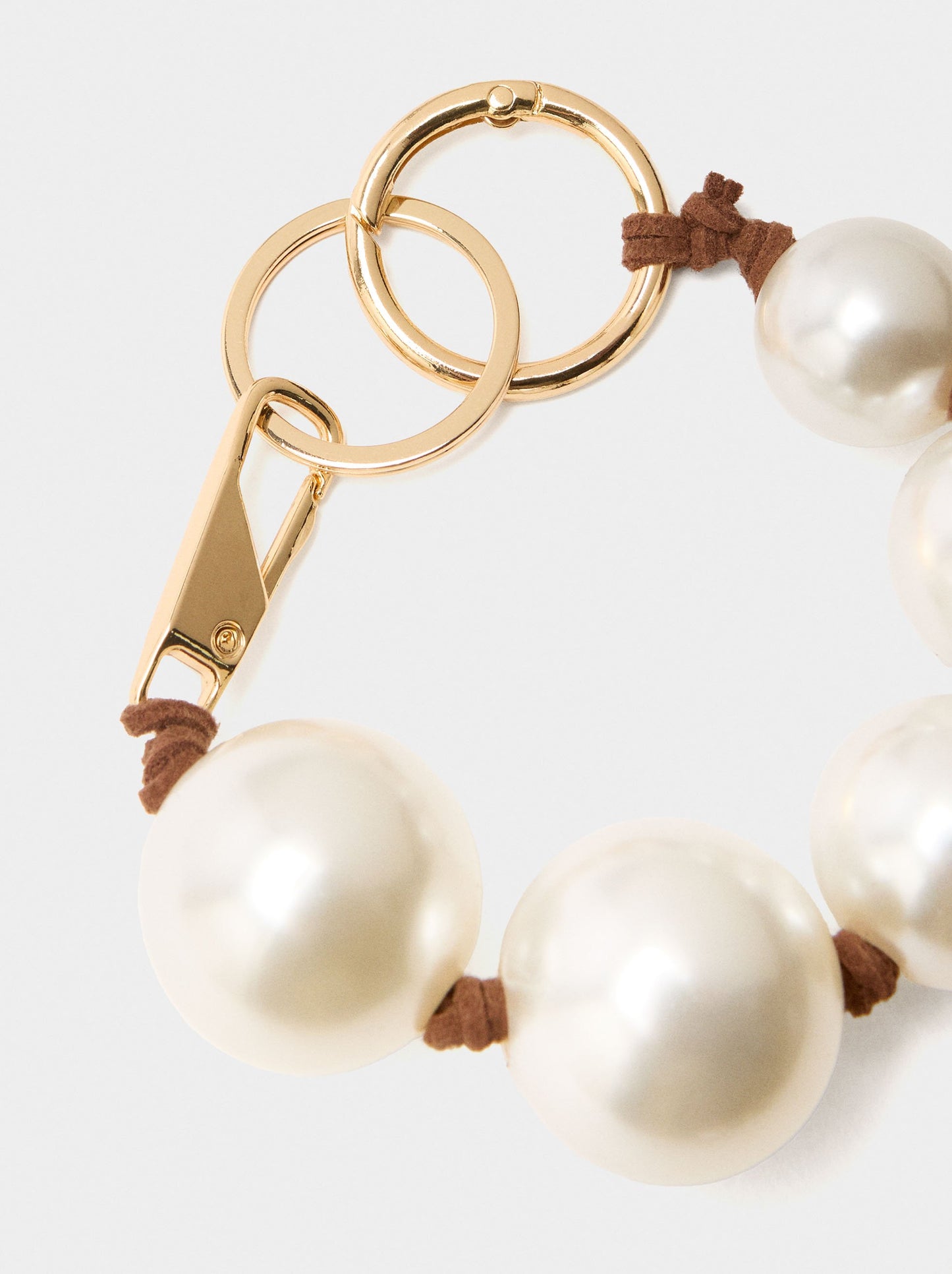 Keychain Charm With Pearls