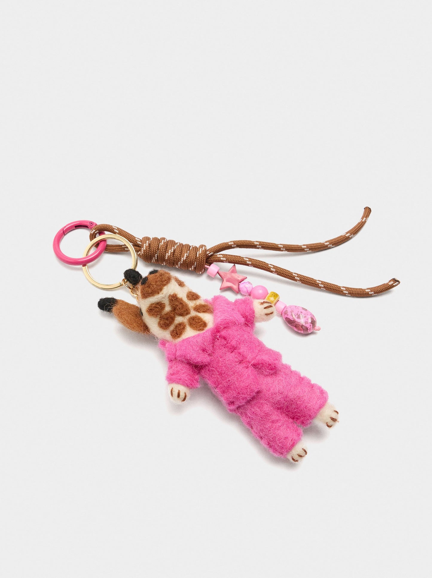 Keychain With Giraffe Charm