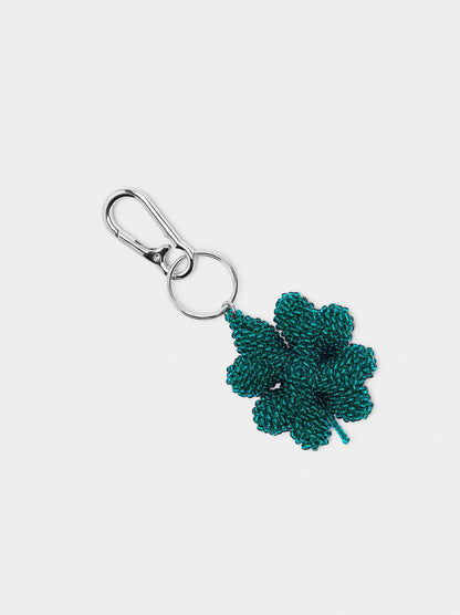 Keychain Charm Clover With Beads
