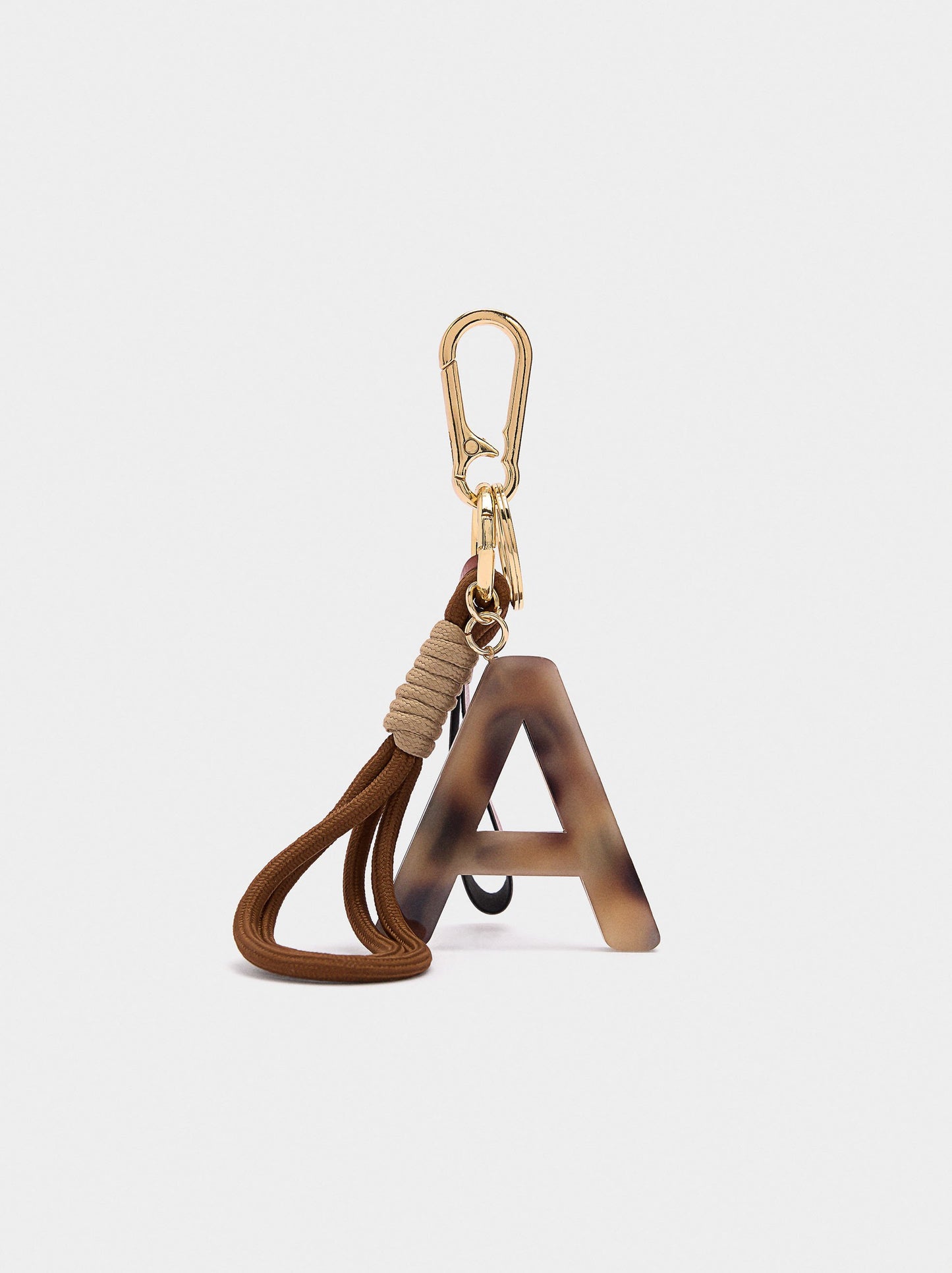 Keychain With Letter Charm